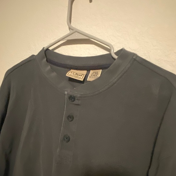 L.L. Bean Other - L.L. Bean Men's Gray Henley Shirt